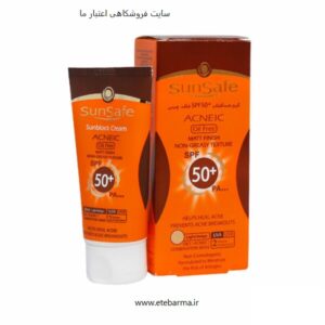 کرم ضد آفتاب رنگی ضدجوش SPF50 سان سیف حجم 50 میل