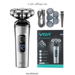 ماشین اصلاح موی صورت( ریش تراش ) 5 تیغ  وی جی ار مدل 385