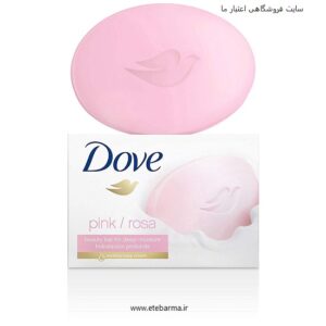 صابون داو صورتی Dove Pink با رایحه گل رز وزن 90 گرم